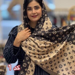شال مخمل طرحدار