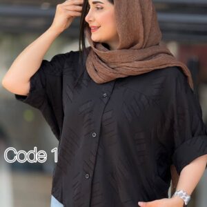 شومیز کسمه تک مشکی 15344