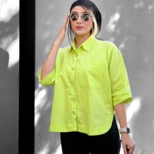 شومیز لینن پاستیلی